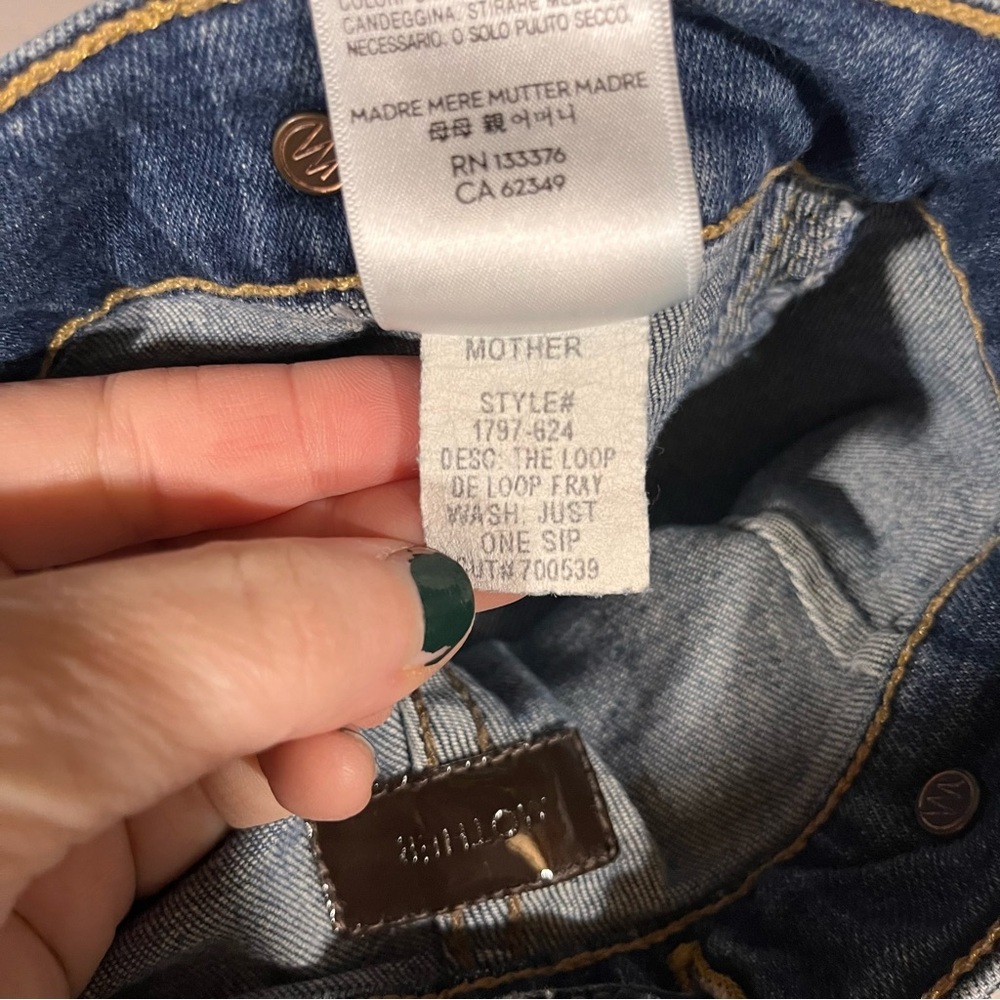 MOTHER Loop De Loop Fray in Just One Sip 25 - Picture 13 of 16